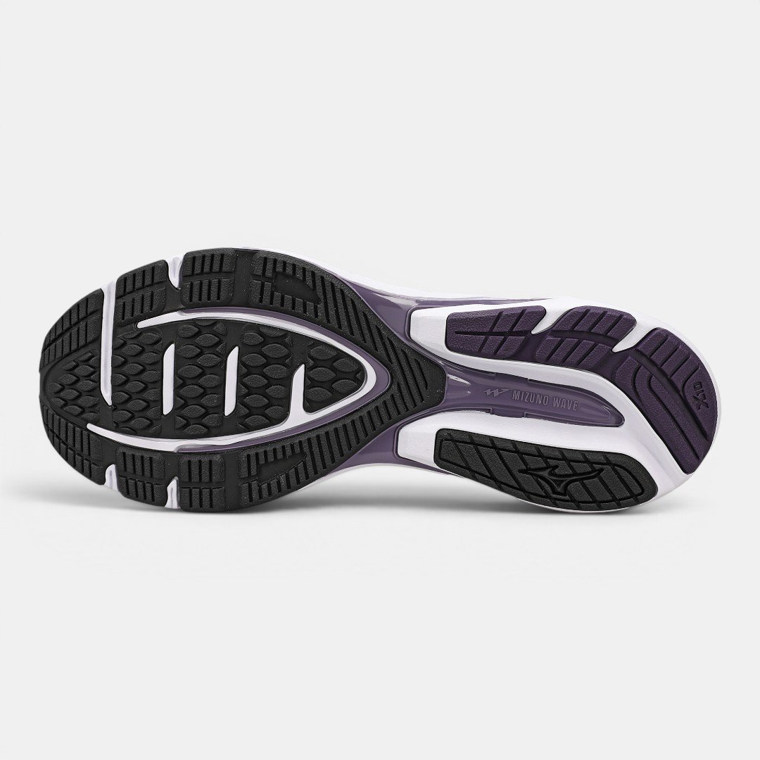 Tênis De Corrida Mizuno Wave Dynasty 8 Preto com Roxo Preto/Roxo 3
