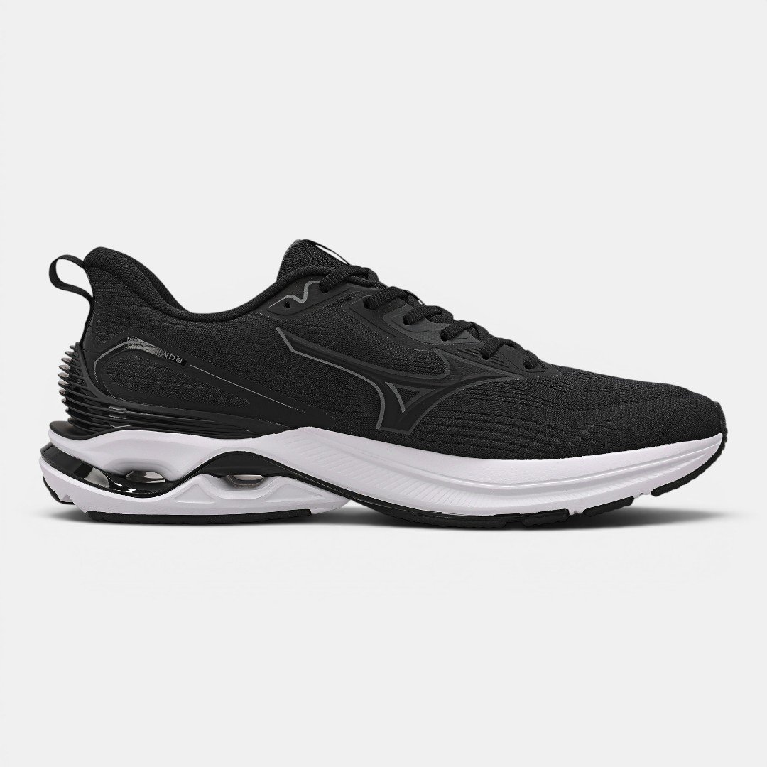 Tênis De Corrida Mizuno Wave Dynasty 8 Preto Preto 4