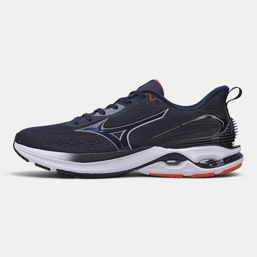 Tênis De Corrida Mizuno Wave Dynasty 8 Azul Marinho