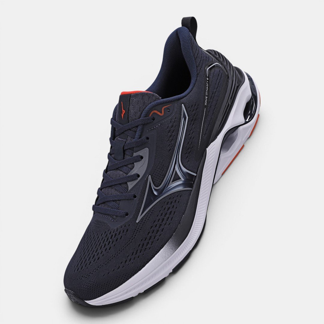 Tênis De Corrida Mizuno Wave Dynasty 8 Azul Marinho Azul 2