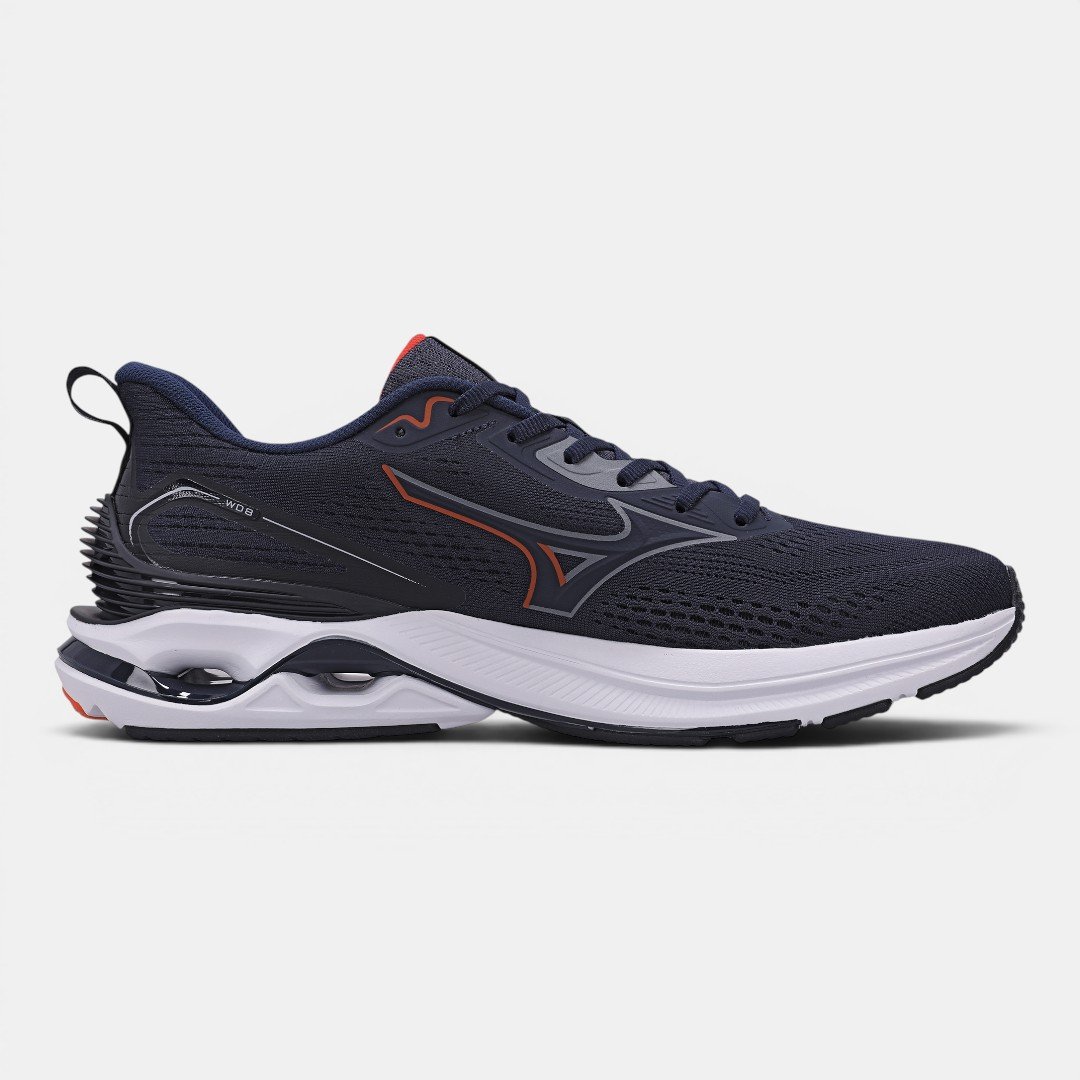 Tênis De Corrida Mizuno Wave Dynasty 8 Azul Marinho Azul 4