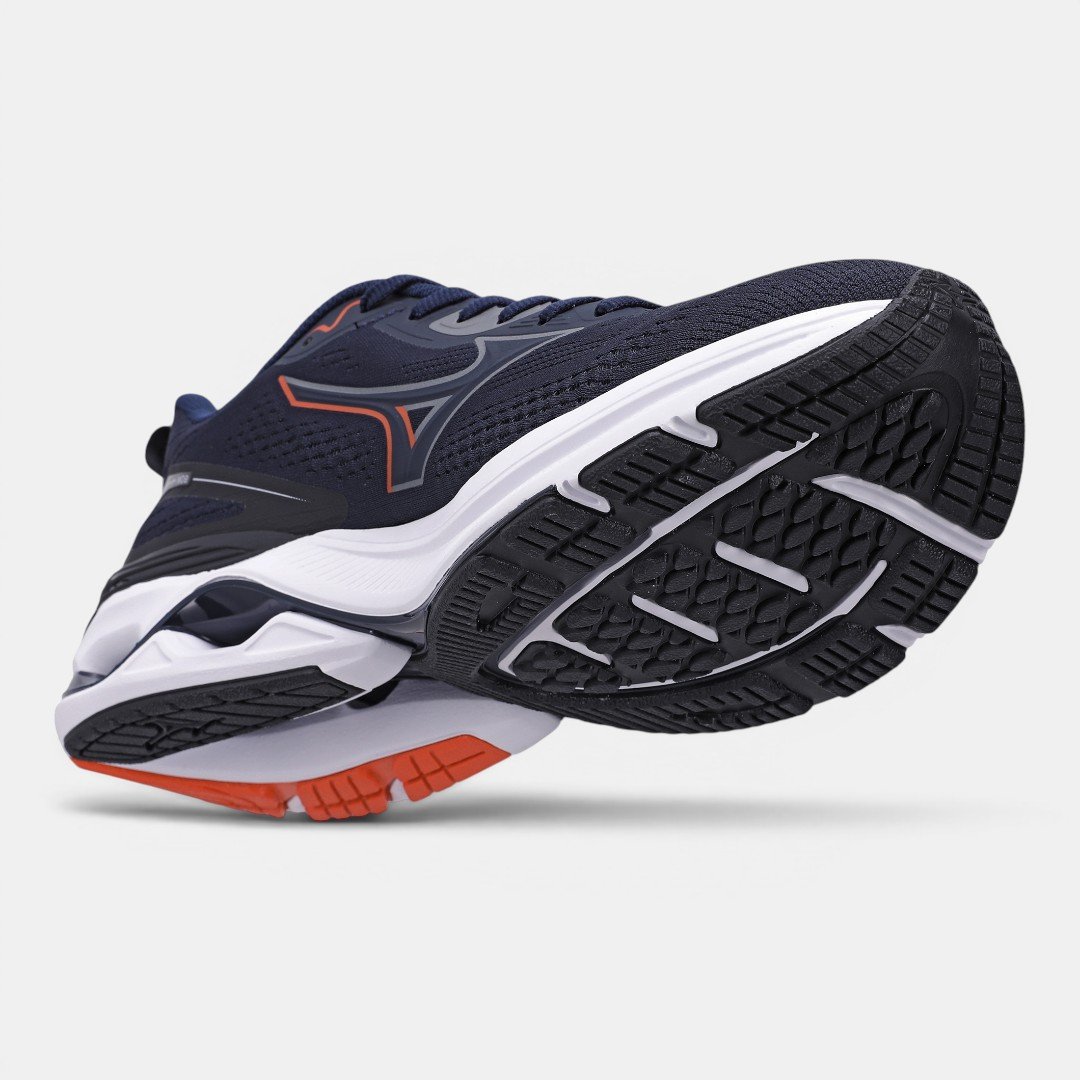 Tênis De Corrida Mizuno Wave Dynasty 8 Azul Marinho Azul 7