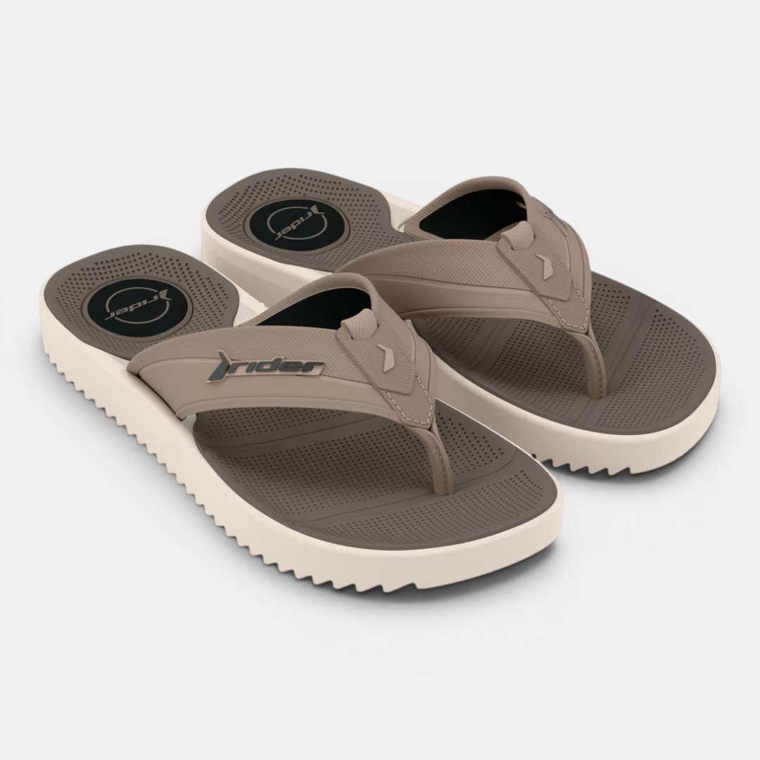 Chinelo Rider Trace Plus Bege