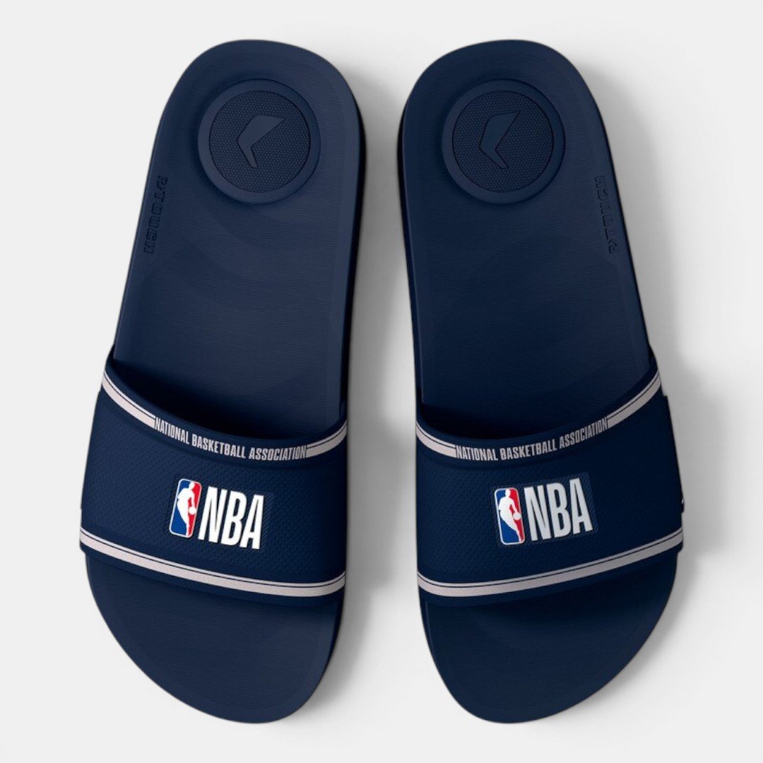 Chinelo Rider Trace NBA Slide Azul Azul 2
