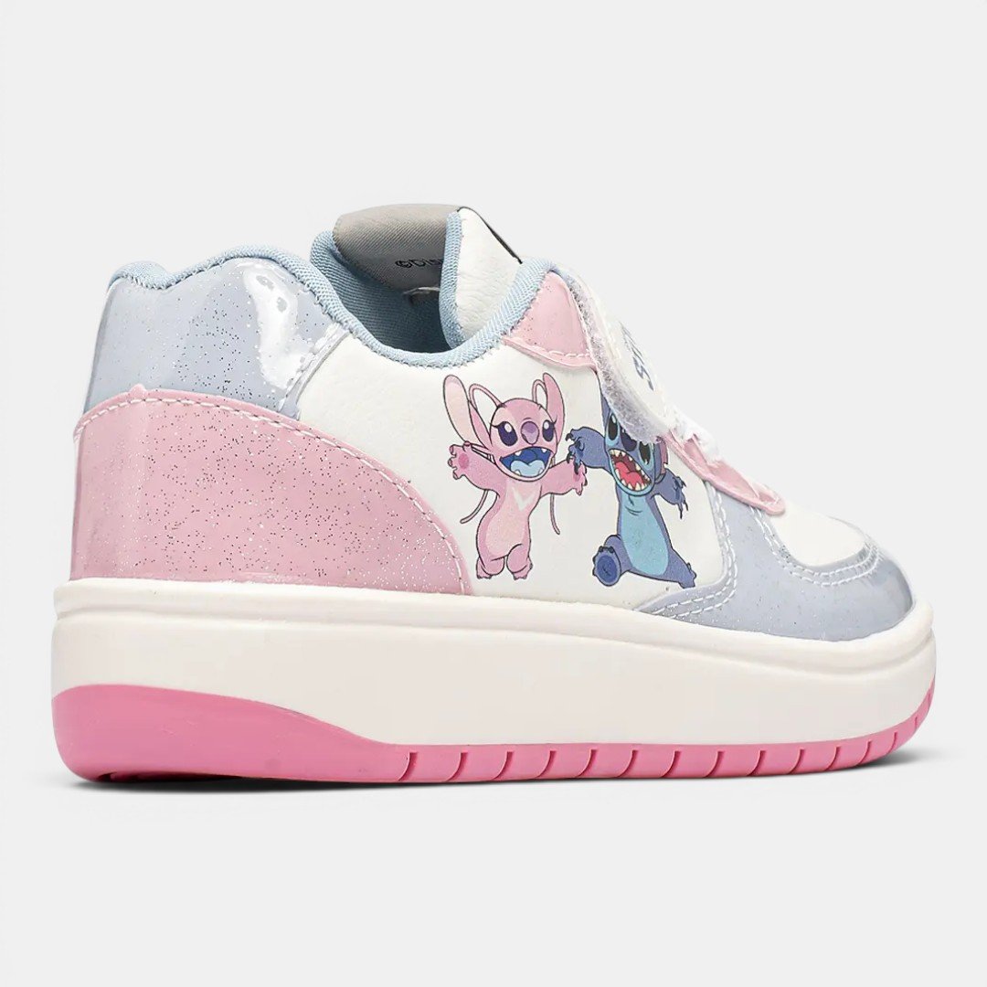 Tênis Disney Stitch Infantil Branco Branco 4