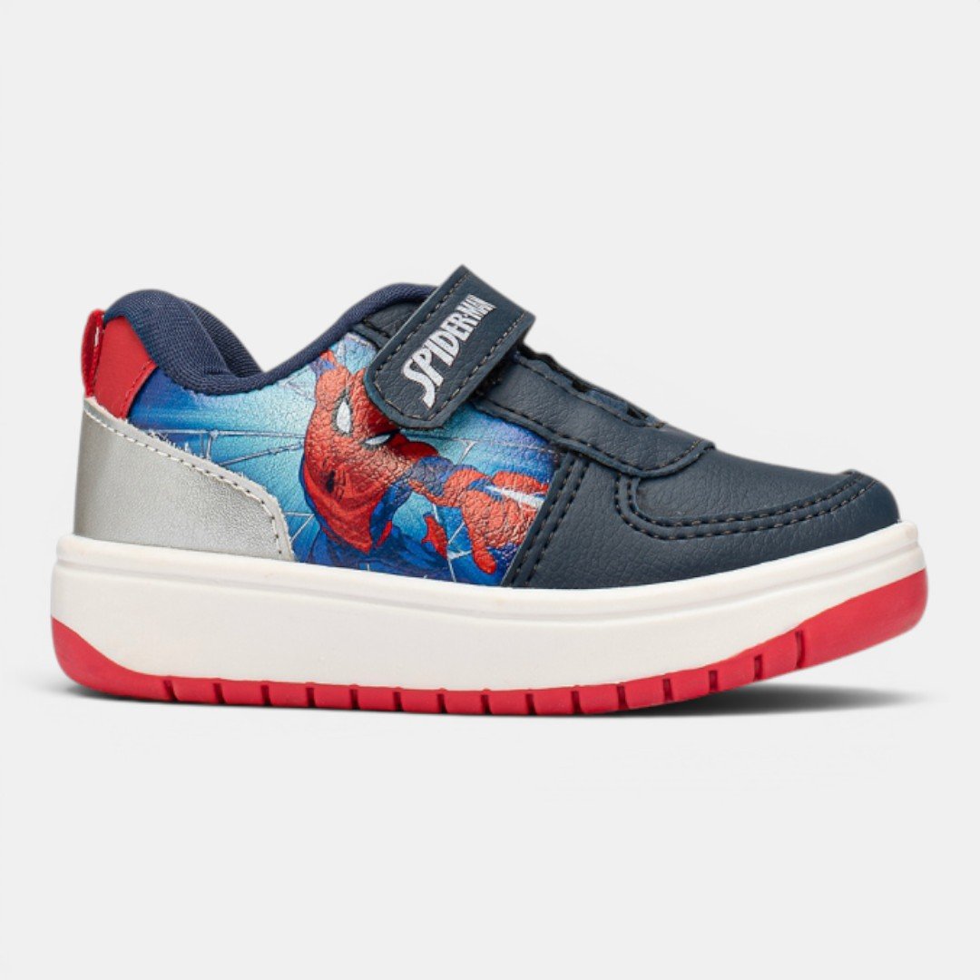 Tênis Disney Homem Aranha Infantil Azul Marinho