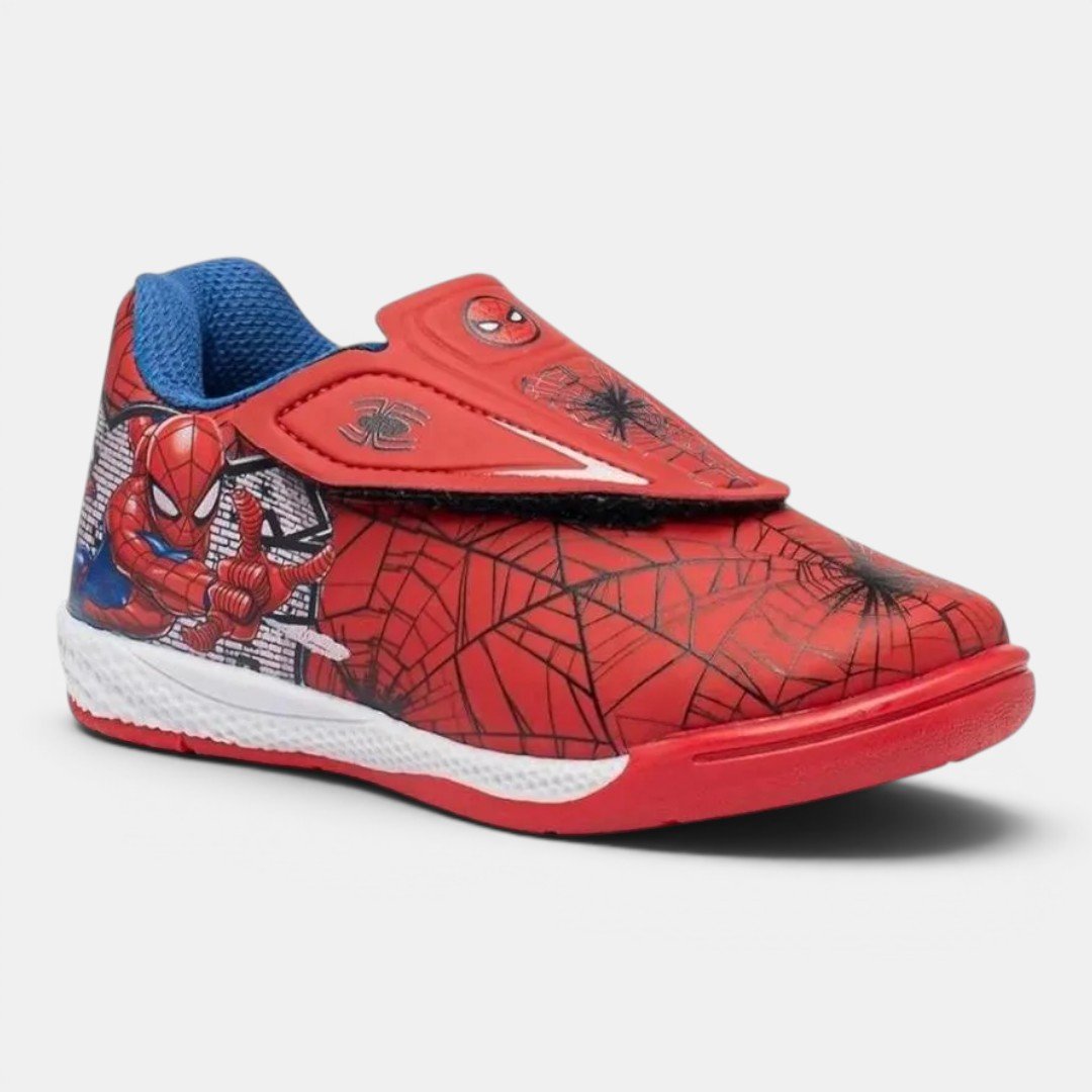 Chuteira Futsal Disney Homem Aranha Infantil Vermelho Vermelho 2