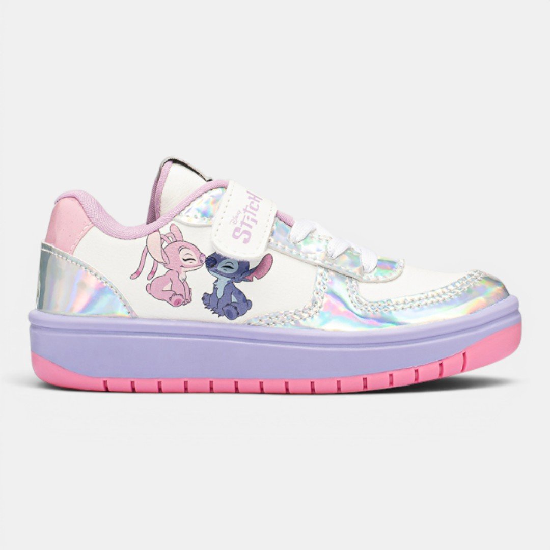 Tênis Disney Stitch Infantil Branco Branco 4