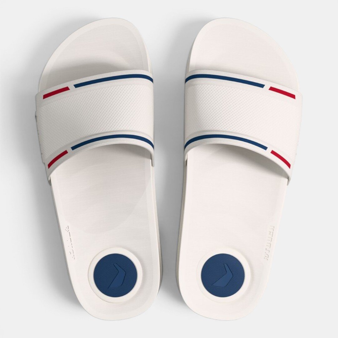 Chinelo Rider Trace Slide Masculino Branco Branco 3
