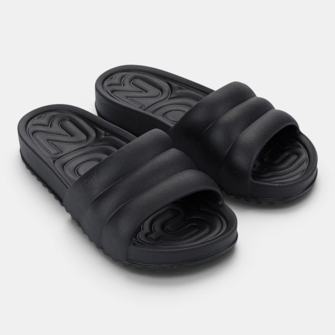 Chinelo Slide Zaxy Air Preto Preto 2