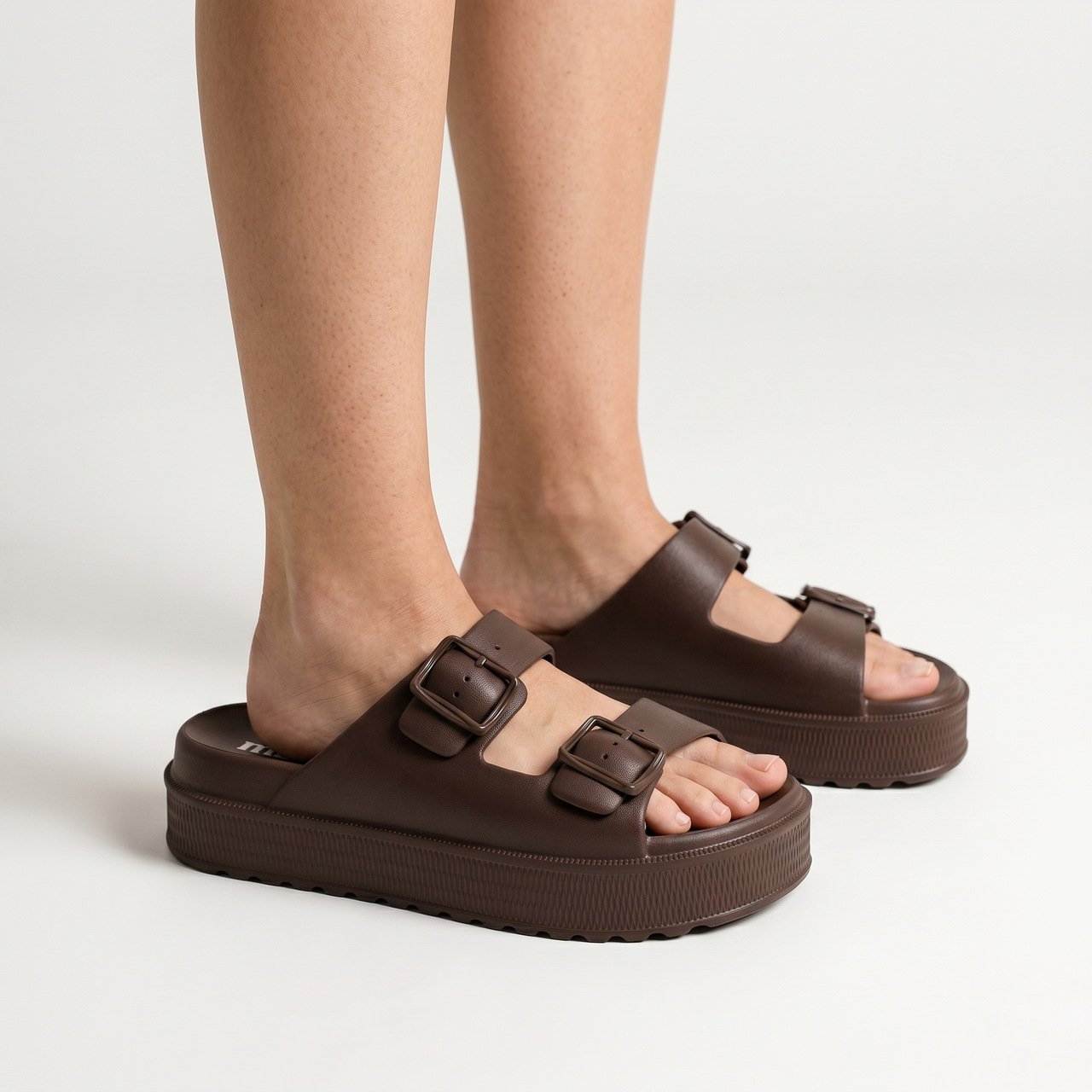Tamanco Plataforma Moleca Marrom Marrom 2