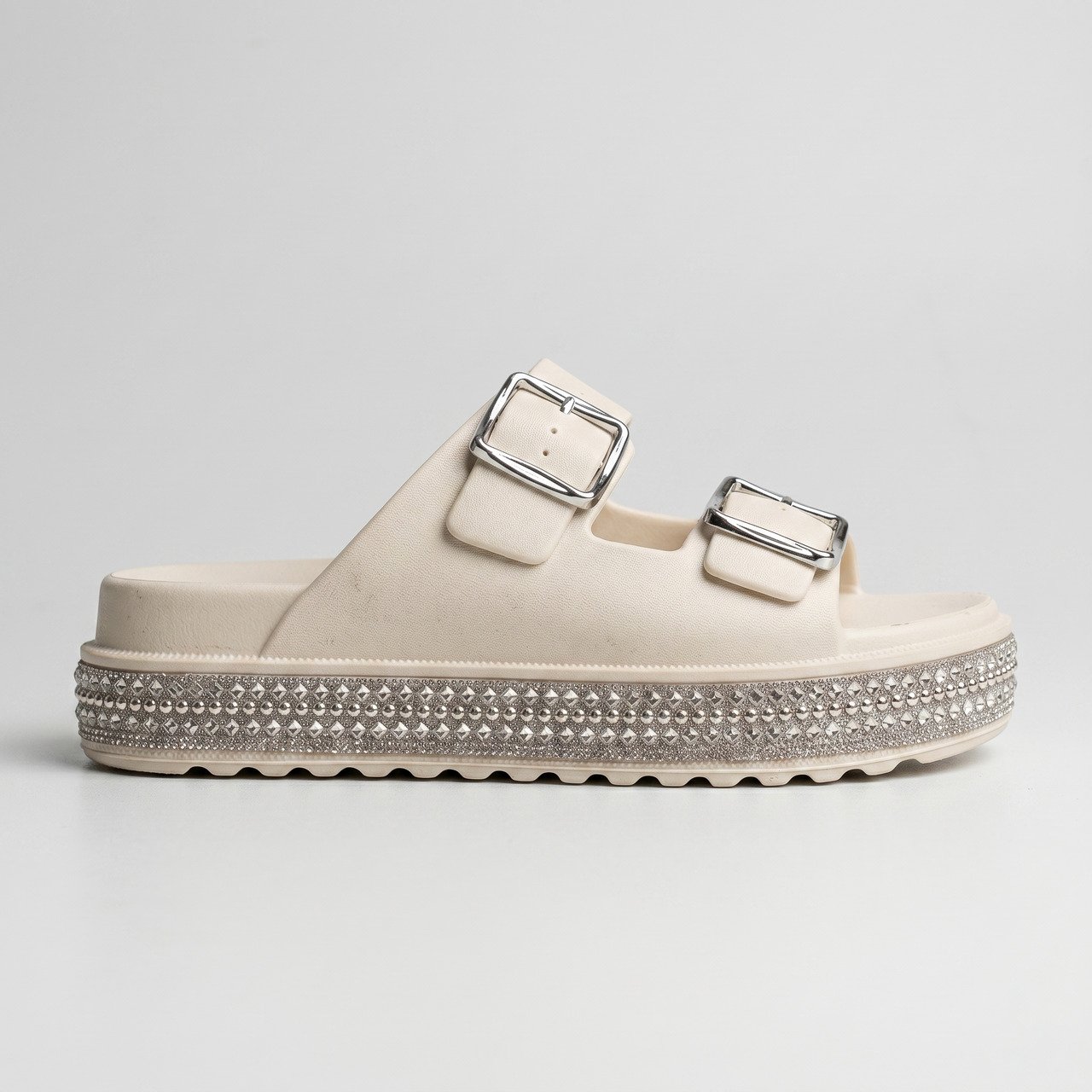 Tamanco Plataforma Moleca Ana Castela Off White