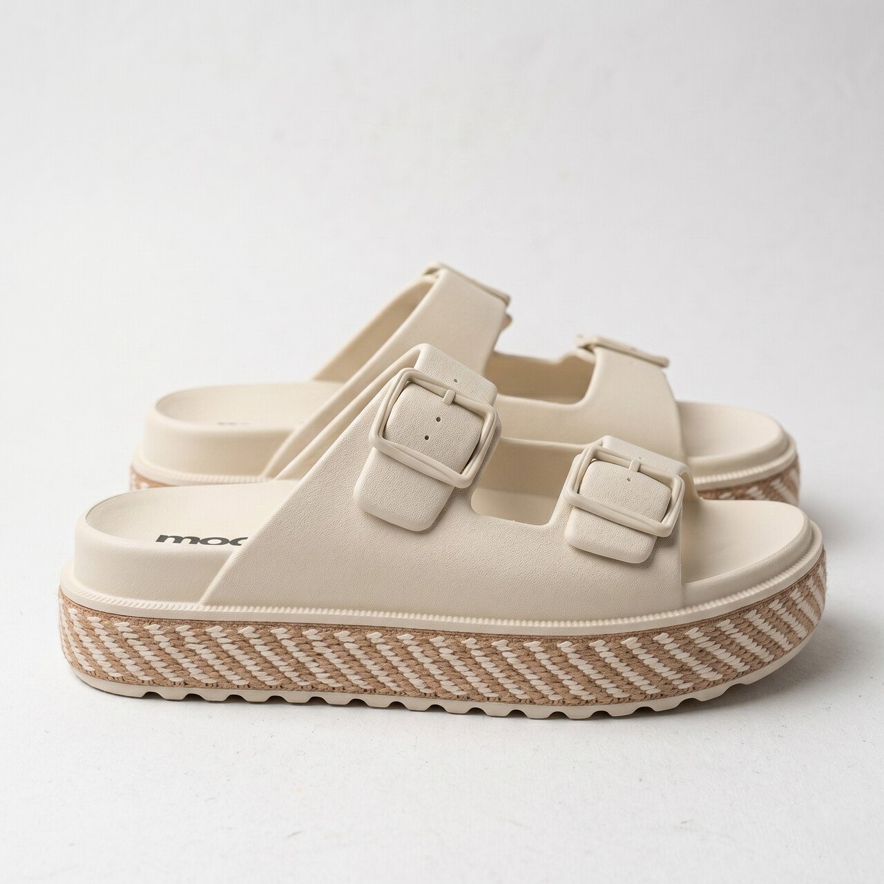Tamanco Plataforma Moleca Off White Branco 3