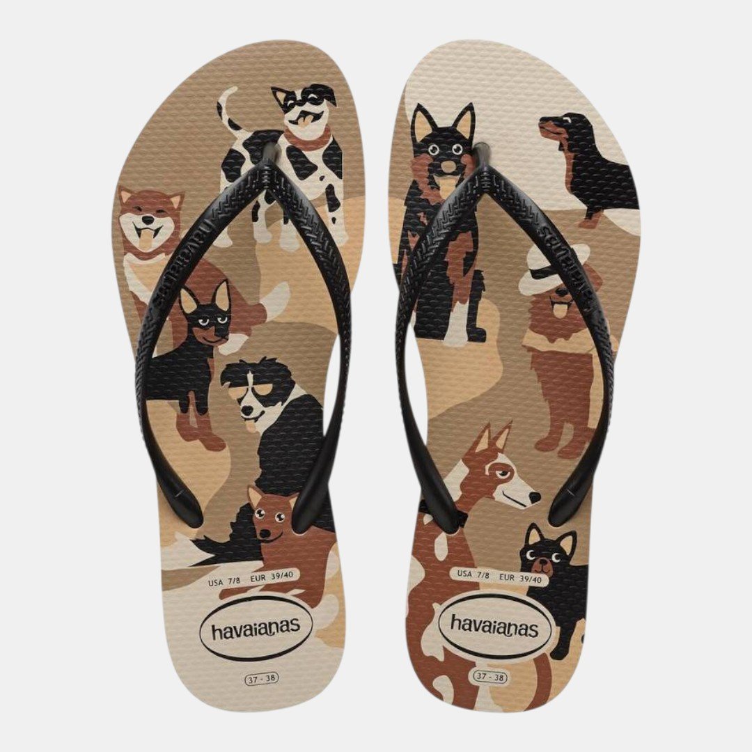 Chinelo Havaianas Slim Pets Dourado