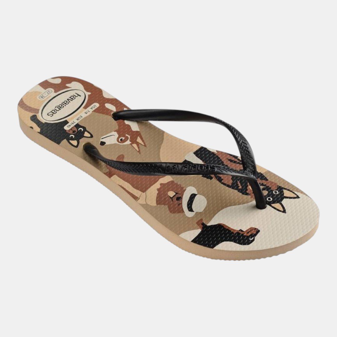 Chinelo Havaianas Slim Pets Dourado Dourado 2