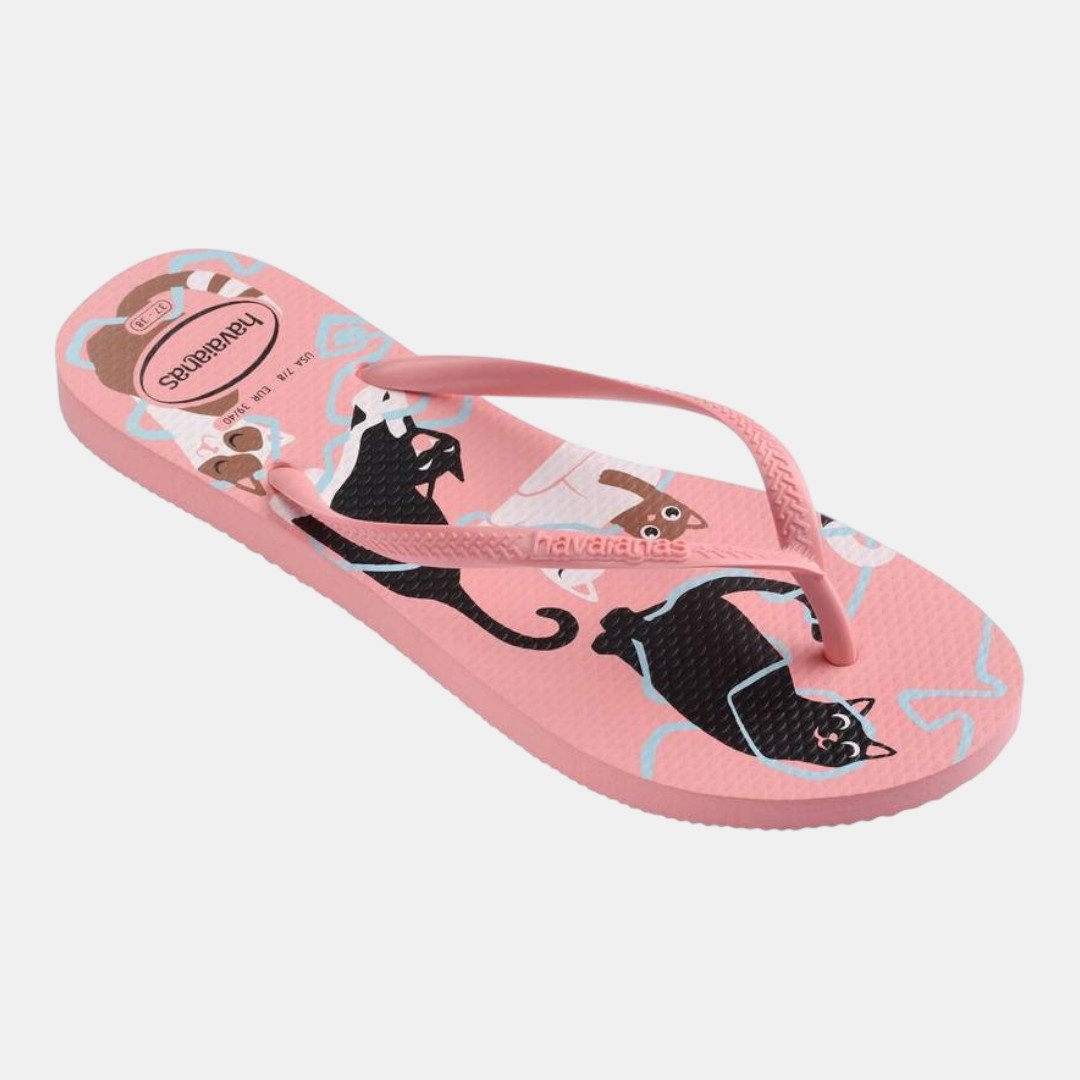 Chinelo Havaianas Slim Pets Rosa Rosa 2