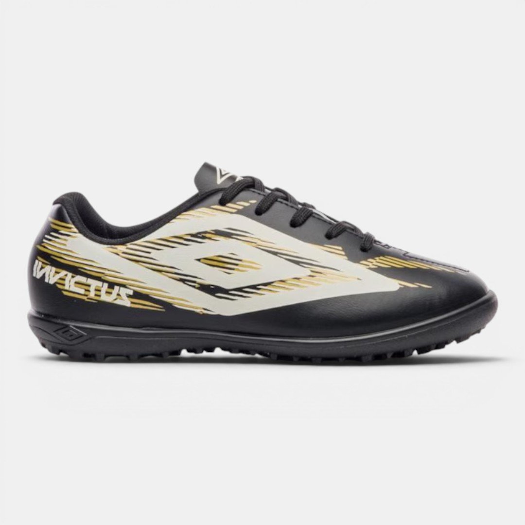 Chuteira Society Umbro Invictus Infantil Preta
