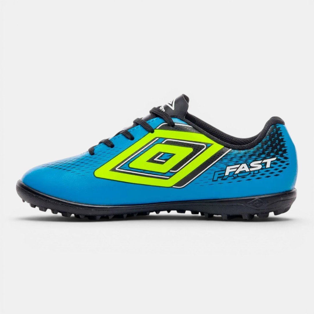 Chuteira Society Umbro Fast II Infantil Azul Azul 4