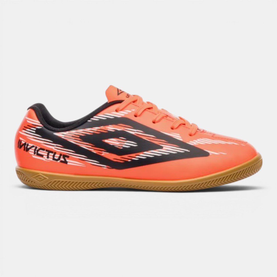 Chuteira Futsal Umbro Invictus Infantil Coral
