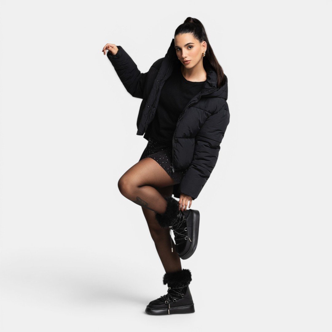 Pantufa Botinha Flowfa Gisele Preta Preto 5