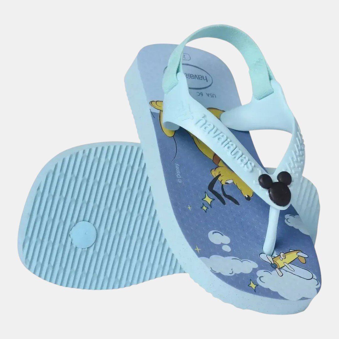 Chinelo Havaianas Baby Disney Clássicos Mickey Azul 3