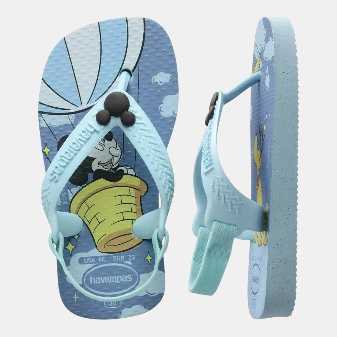 Chinelo Havaianas Baby Disney Clássicos Mickey Azul 5