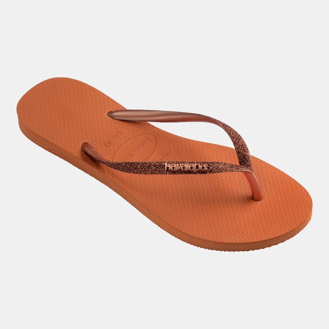 Chinelo Havaianas Slim Glitter II Laranja Laranja 2