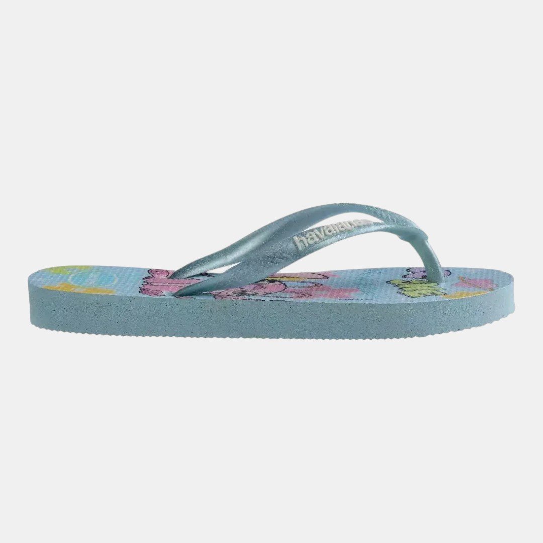Chinelo Havaianas Kids Slim Disney Stitch Azul 3