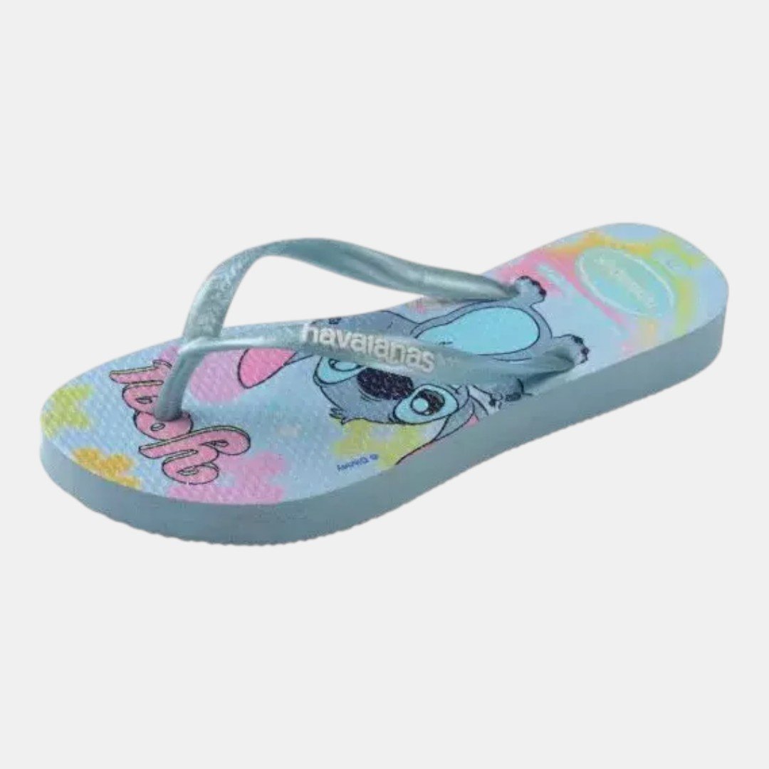 Chinelo Havaianas Kids Slim Disney Stitch Azul 4