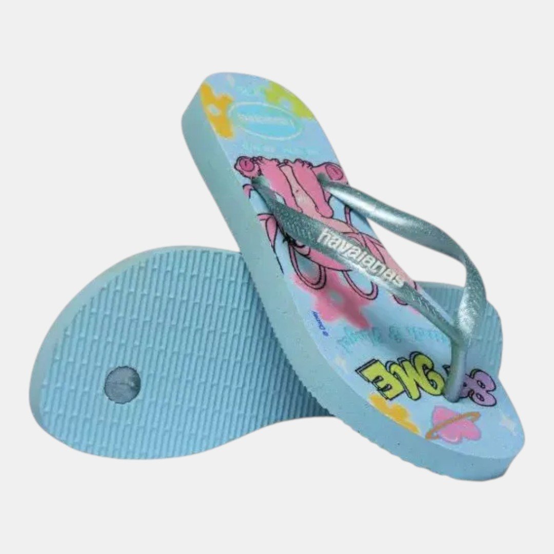 Chinelo Havaianas Kids Slim Disney Stitch Azul 6
