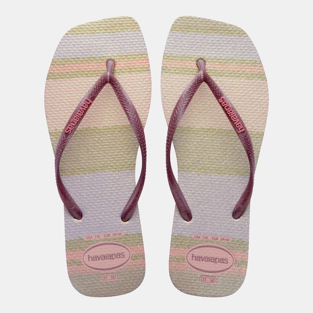 Chinelo Havaianas Slim Square Palette Glow