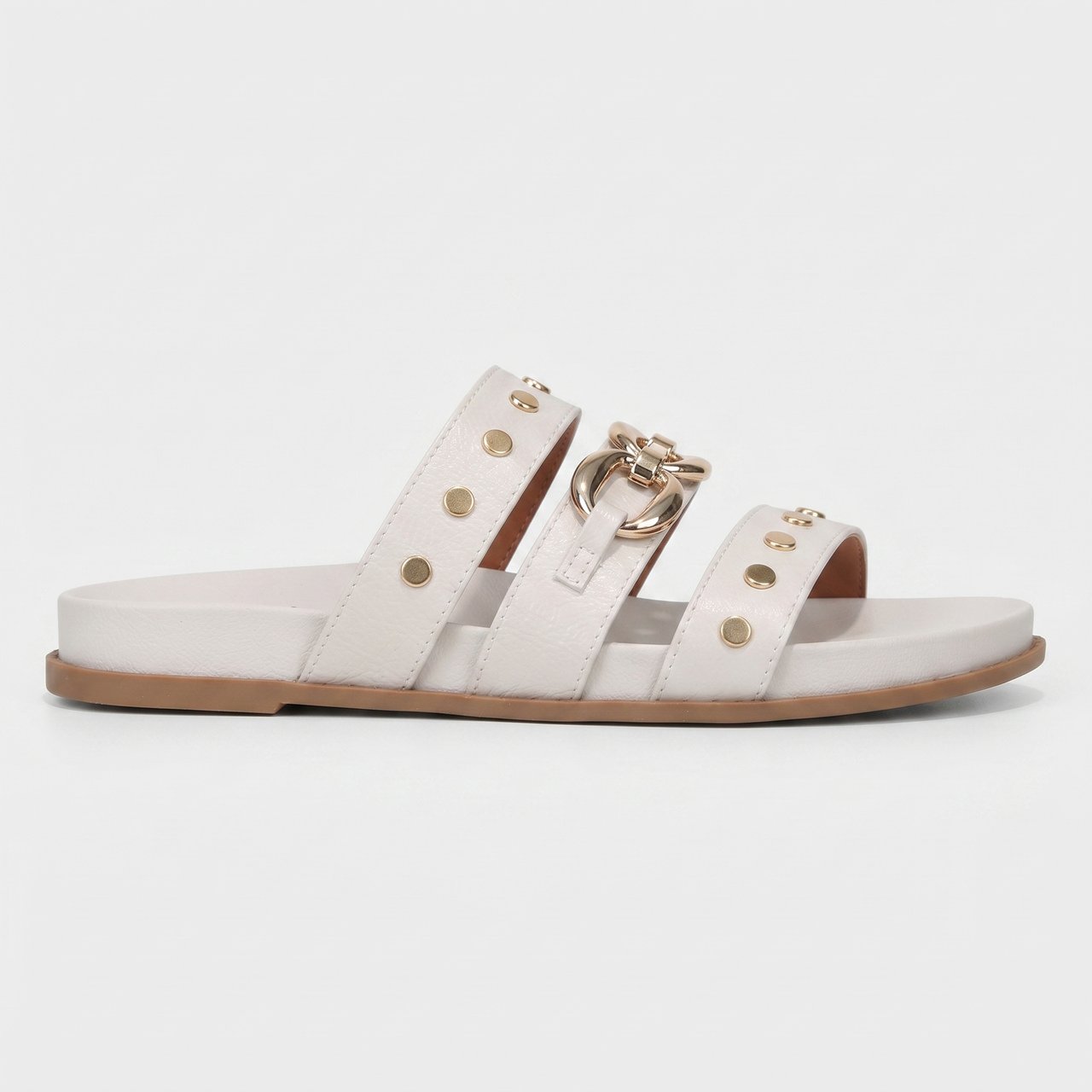 Tamanco Slide Beira Rio Feminino Off White