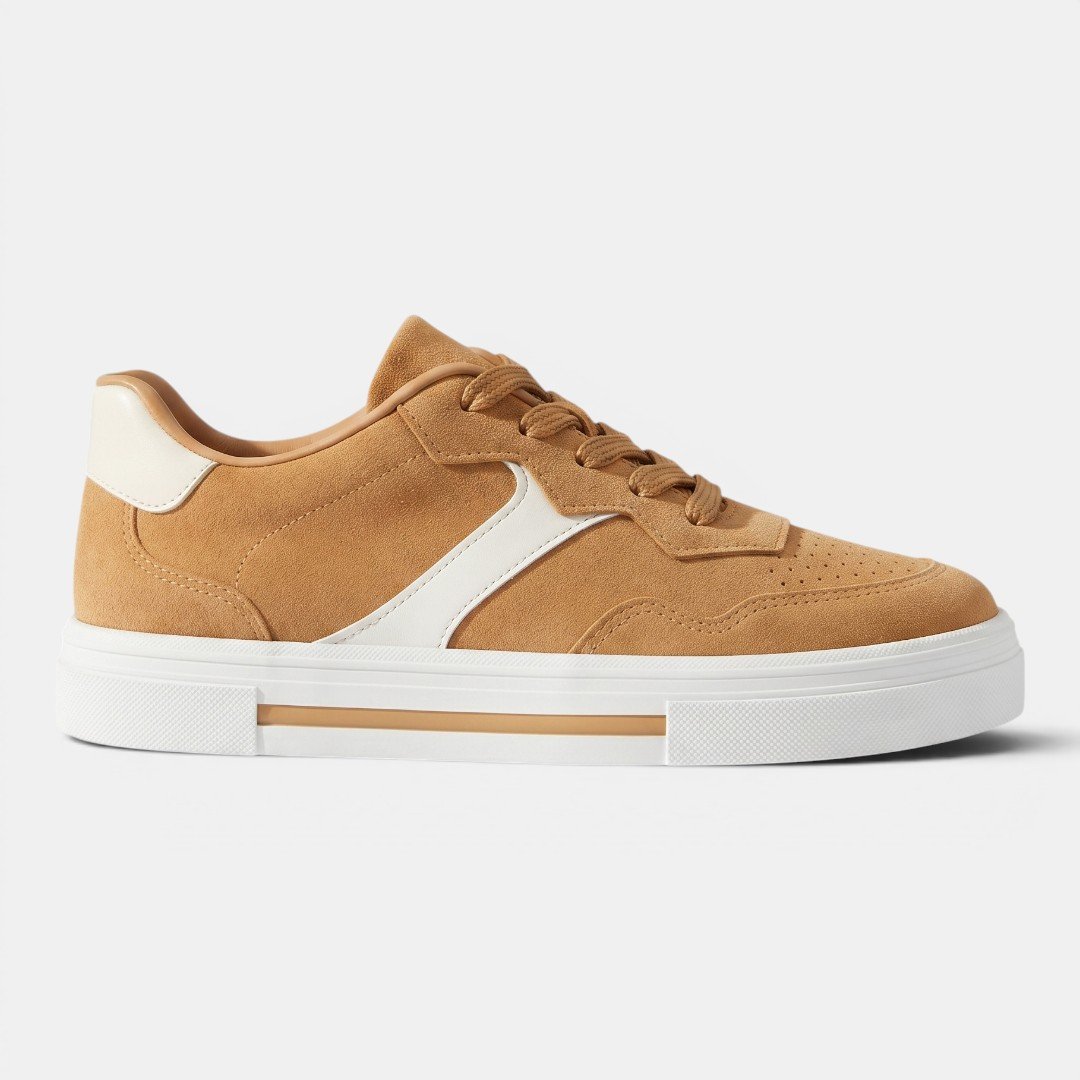 Tênis Beira Rio Casual Feminino Camurça Caramelo