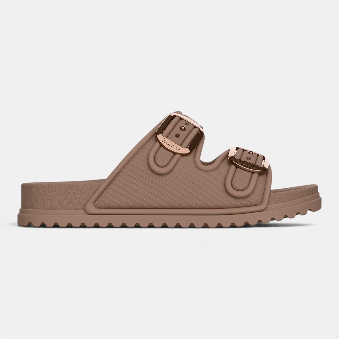 Chinelo Zaxy Slide Partner Air Marrom