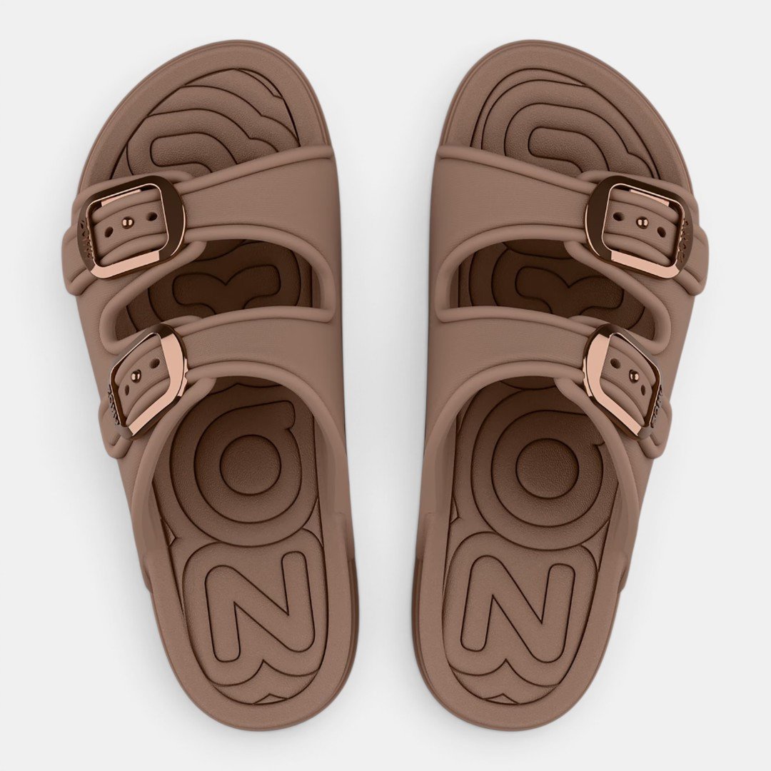 Chinelo Zaxy Slide Partner Air Marrom Marrom 2