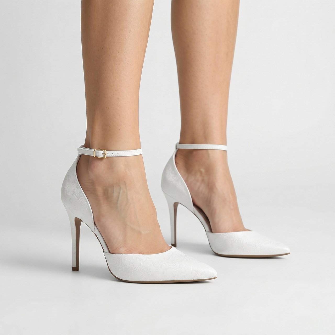 Sapato Scarpin Vizzano Salto Alto Branco Branco 2
