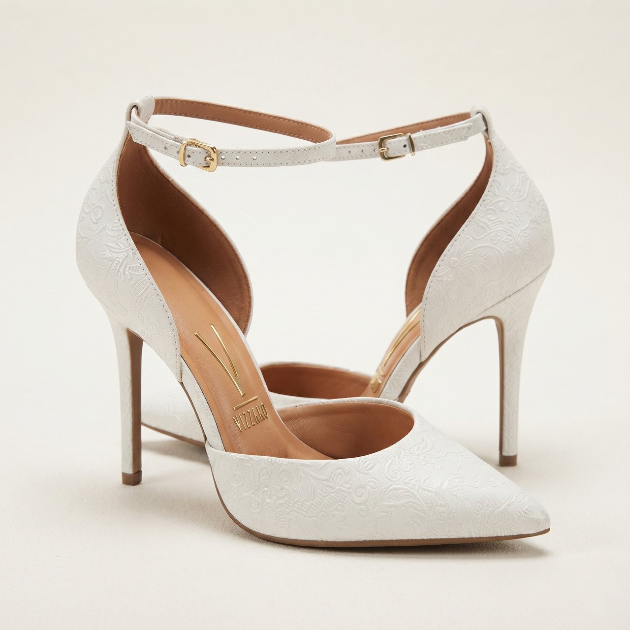 Sapato Scarpin Vizzano Salto Alto Branco Branco 3