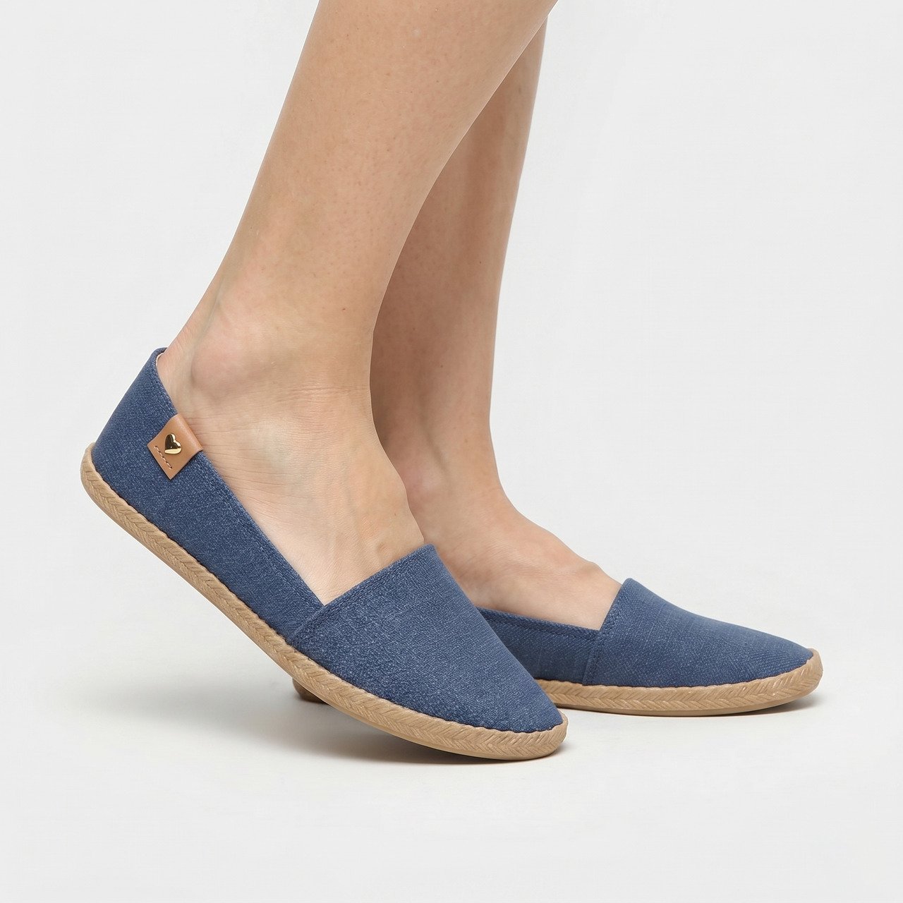 Sapatilha Moleca Feminina Jeans Escuro Azul 2