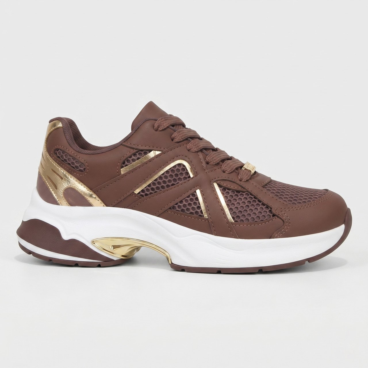 Tênis Vizzano Casual Feminino Marrom