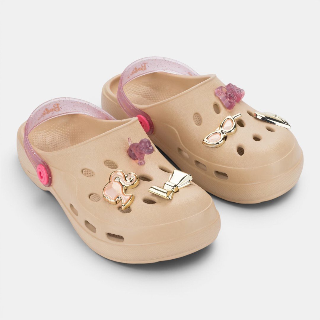 Babuche Infantil Barbie Switch Bege