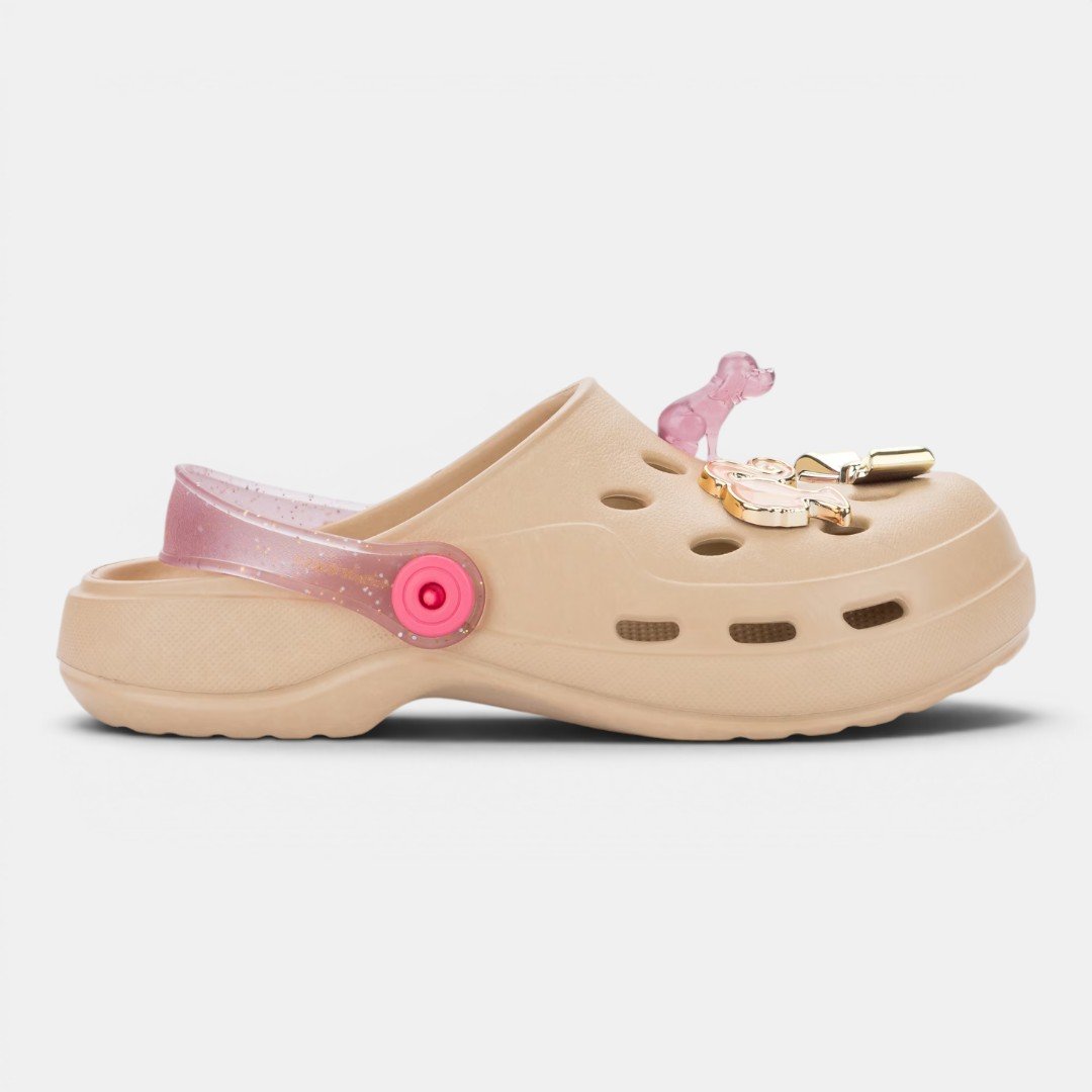 Babuche Infantil Barbie Switch Bege Bege 3