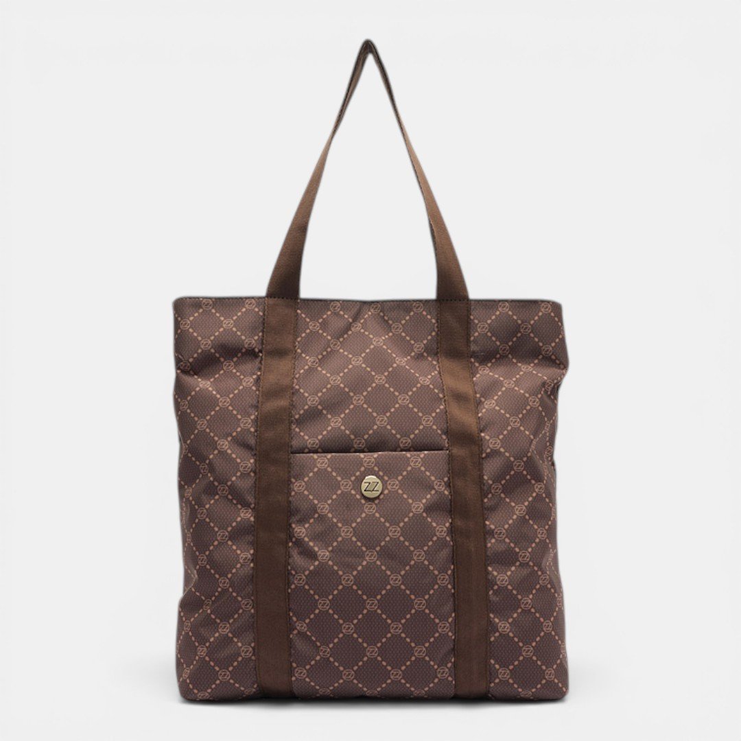 Bolsa Arezzo Brizza Monograma Marrom
