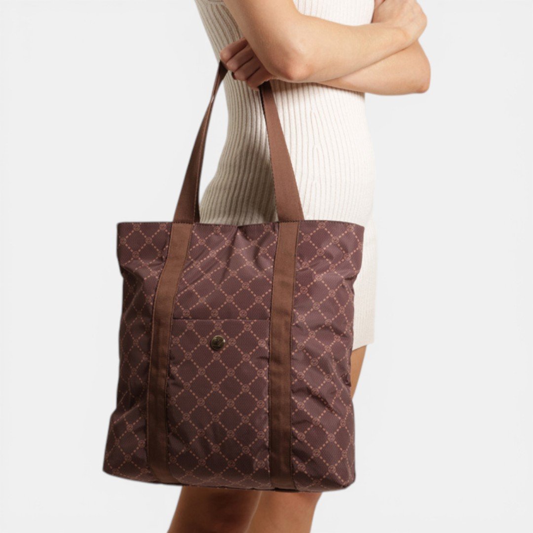 Bolsa Arezzo Brizza Monograma Marrom Marrom 2