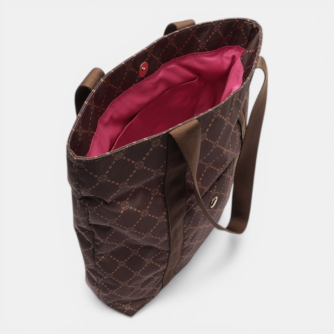 Bolsa Arezzo Brizza Monograma Marrom Marrom 4