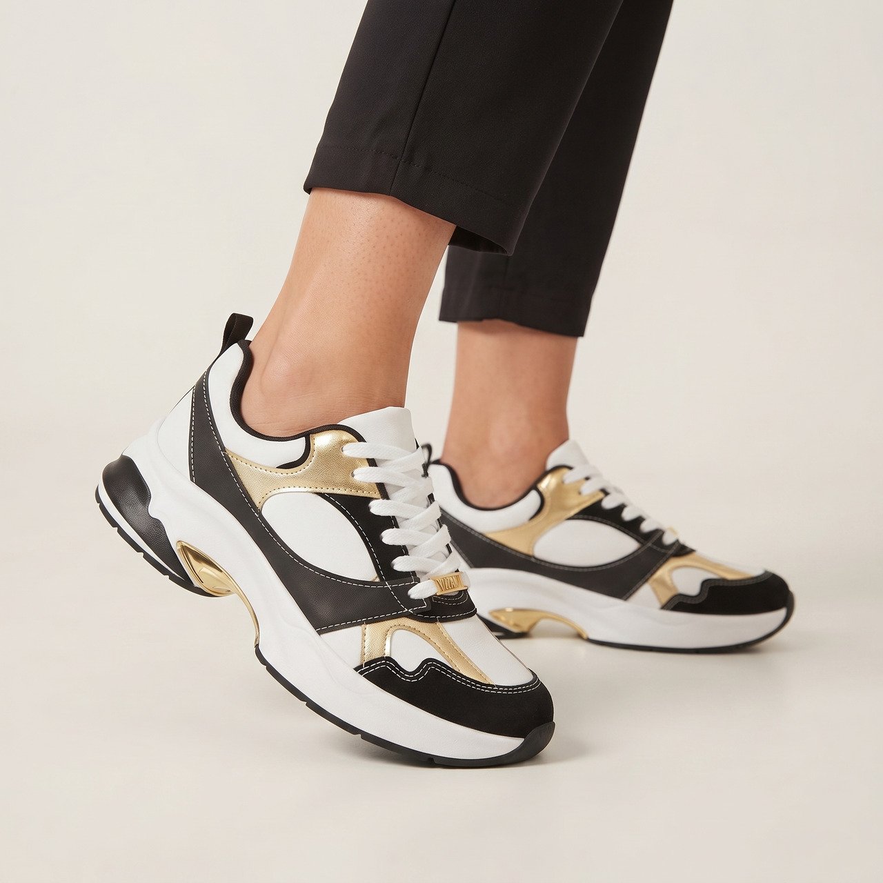 Tênis Vizzano Casual Feminino Branco Branco 2