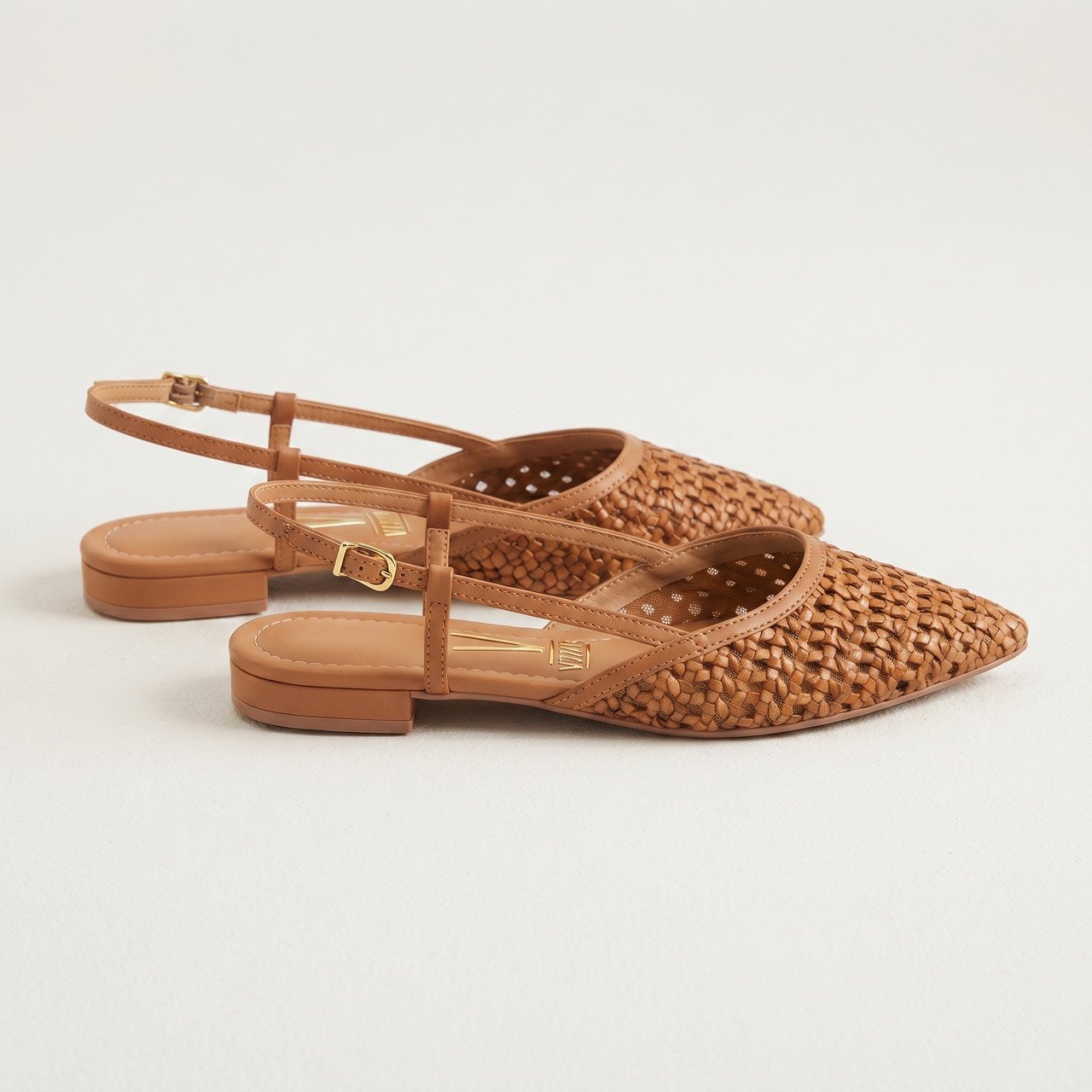 Sapatilha Slingback Vizzano Feminina Caramelo Bege 3