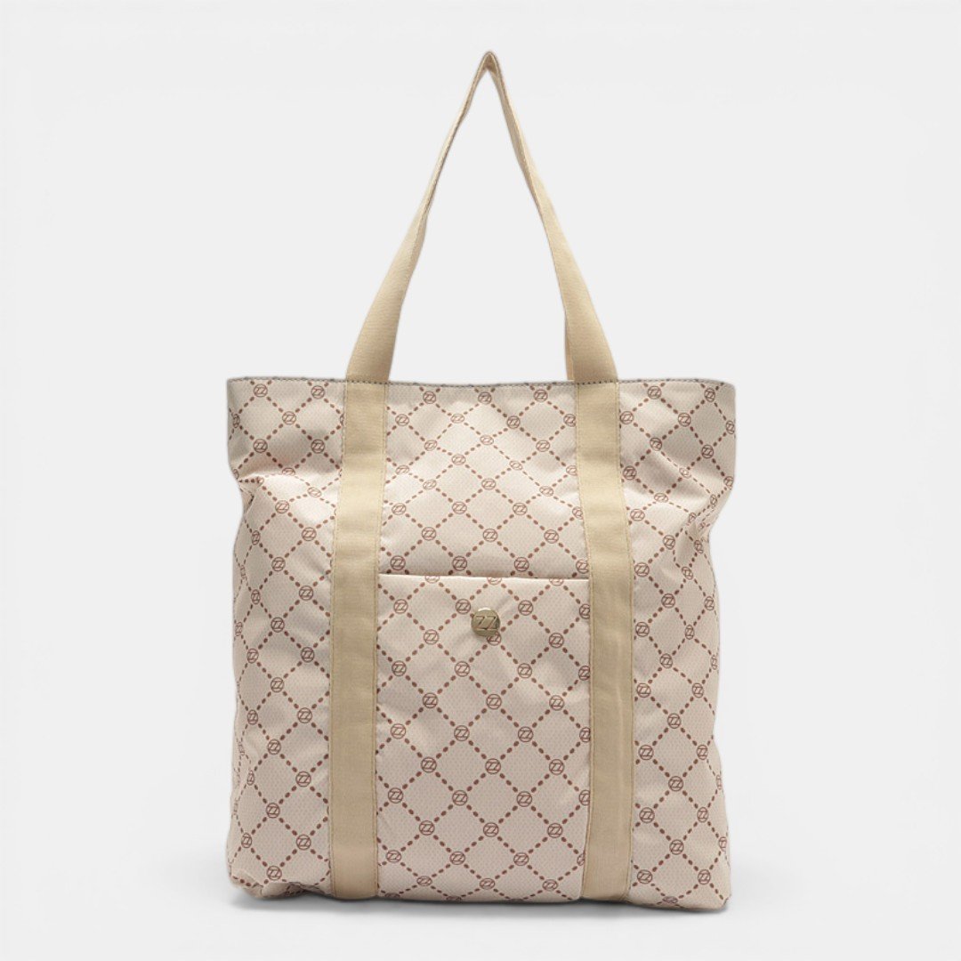 Bolsa Arezzo Brizza Monograma Bege