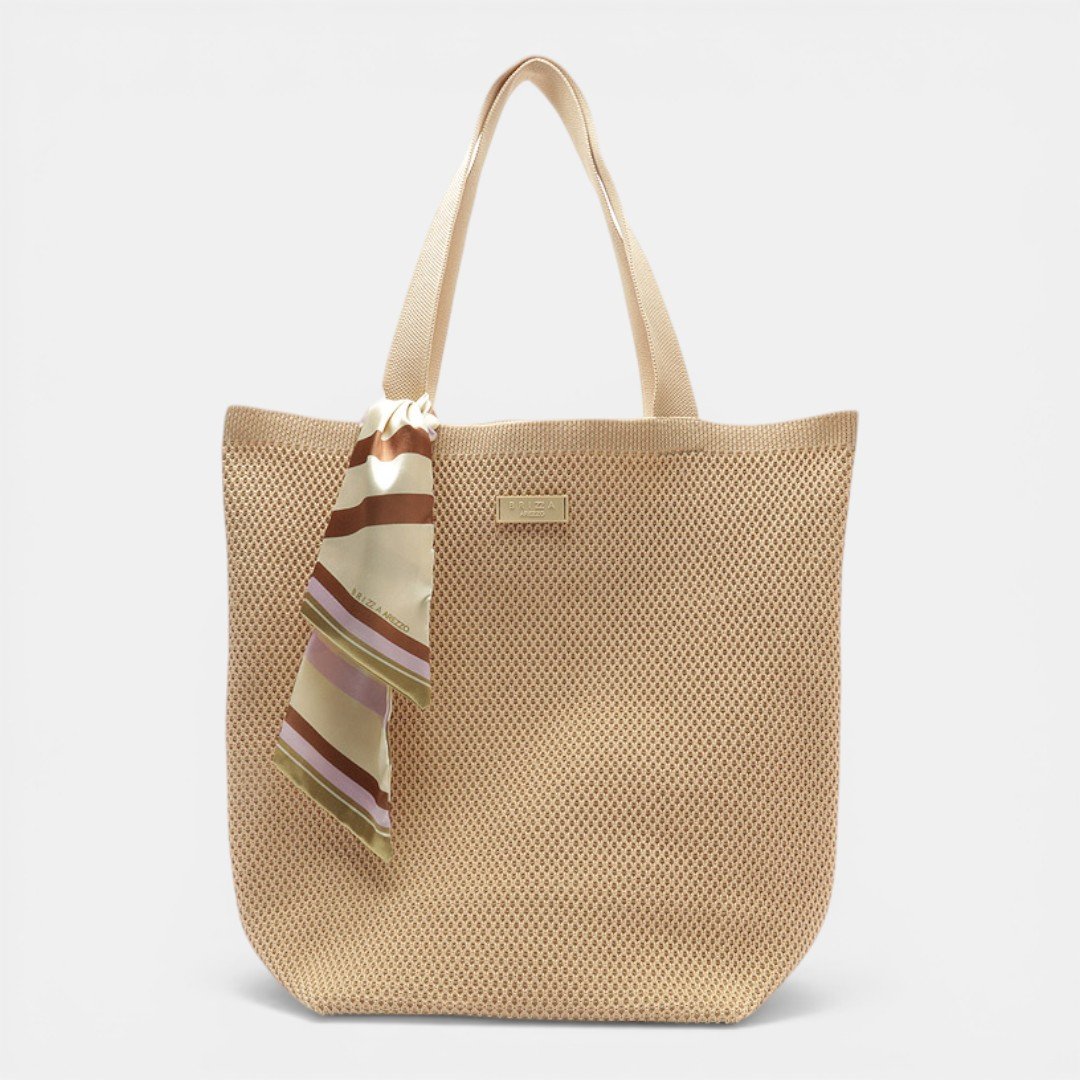 Bolsa Arezzo Brizza Shopper Bege