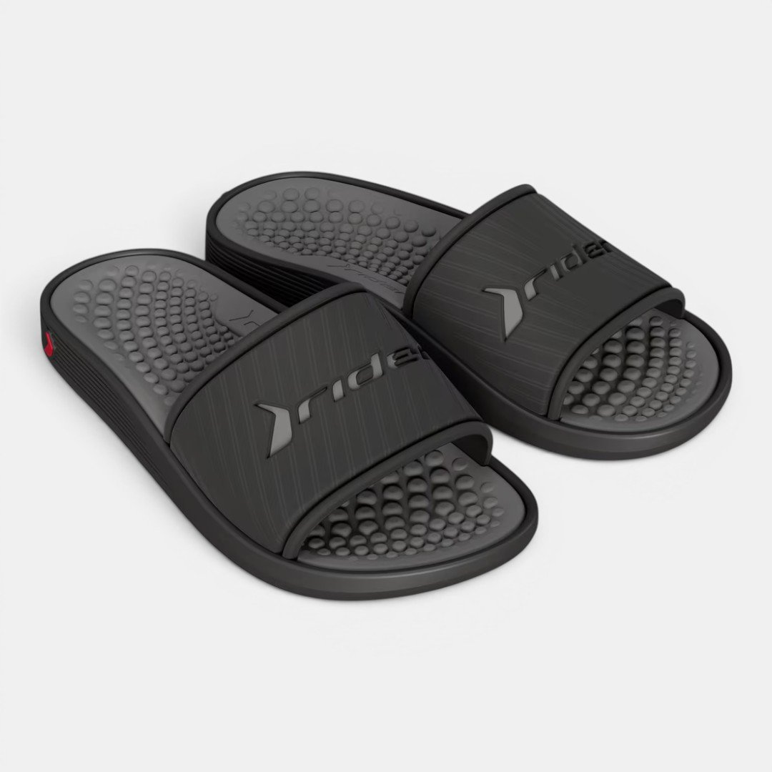 Chinelo Rider Pump Slide III Preto Preto 3