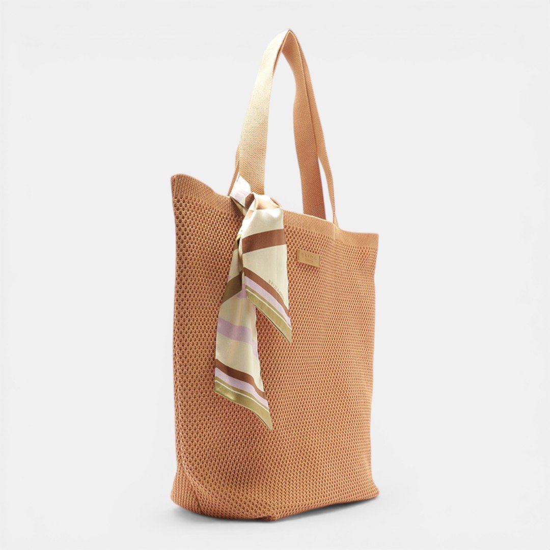 Bolsa Arezzo Brizza Shopper Caramelo Bege 3